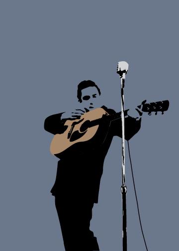 Pop Art: Johnny Cash - Greeting Card
